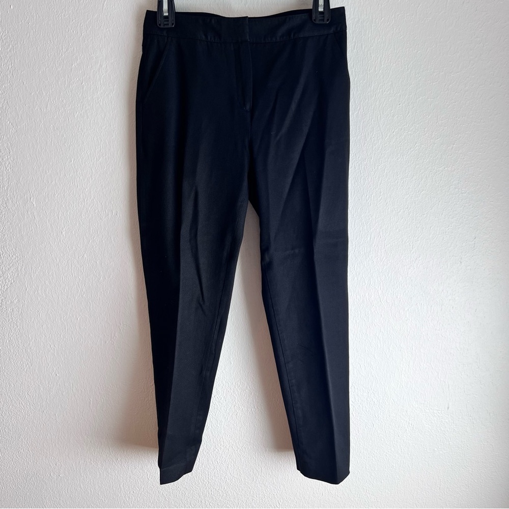 Reiss Black Trousers Pants Classic Work Office Career Size 4 Ankle Cropped